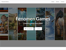 Tablet Screenshot of fenomen-games.com